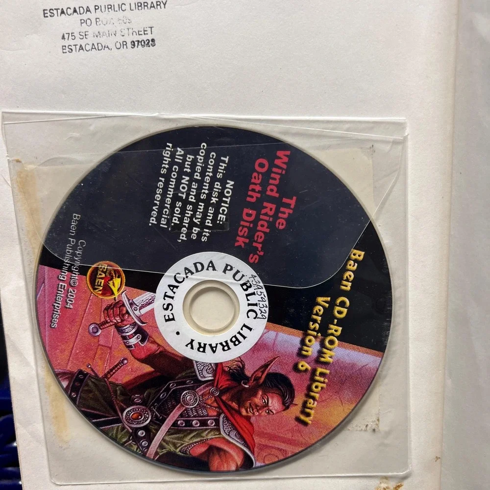 Wind Riders Oath, David Weber‎ Book Three in War God series, includes CD. 2004